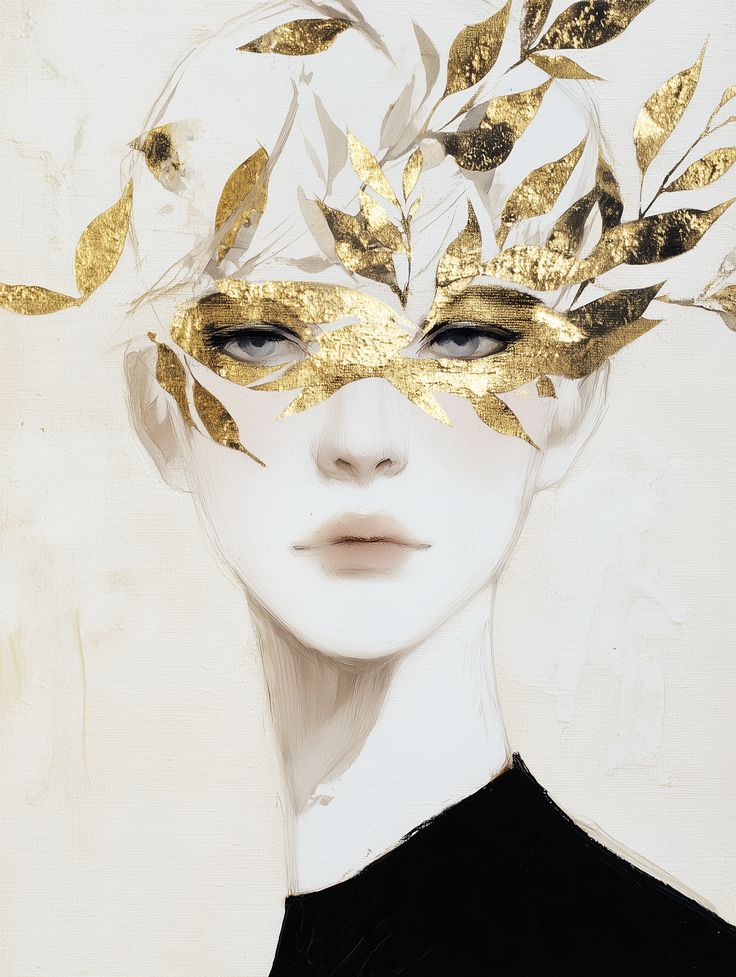 Aquarell & Gold Event Portrait 1